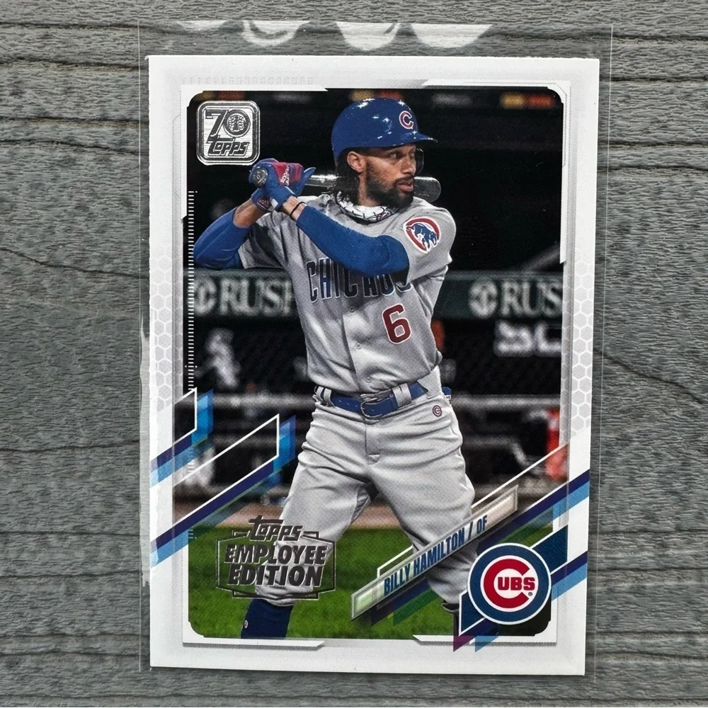2021 Topps Employee Edition Billy Hamilton Chicago Cubs Rare Parallel #588